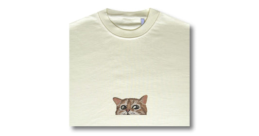 Luxury Cat Embroidery Design on Streetwear with premium quality