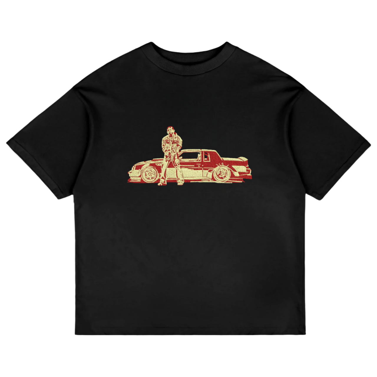'ALL THE STARS' EMBROIDERED: T-SHIRT