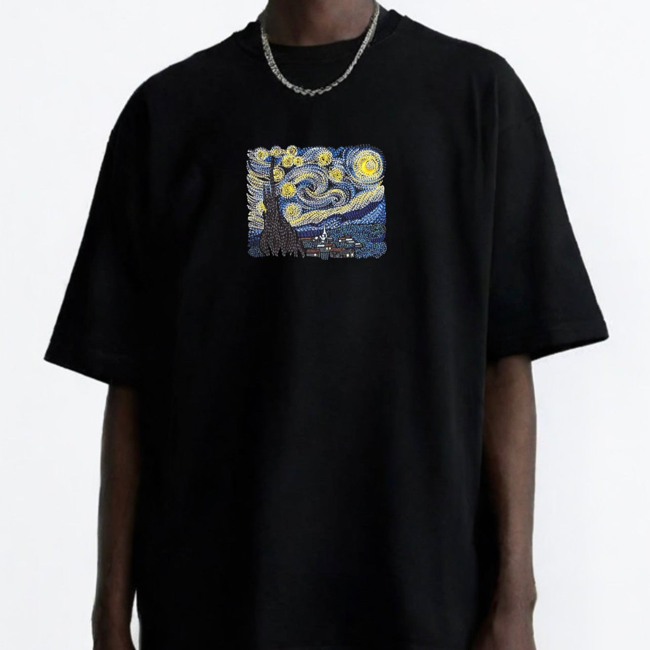 Van Gogh Embroidered: T-Shirt