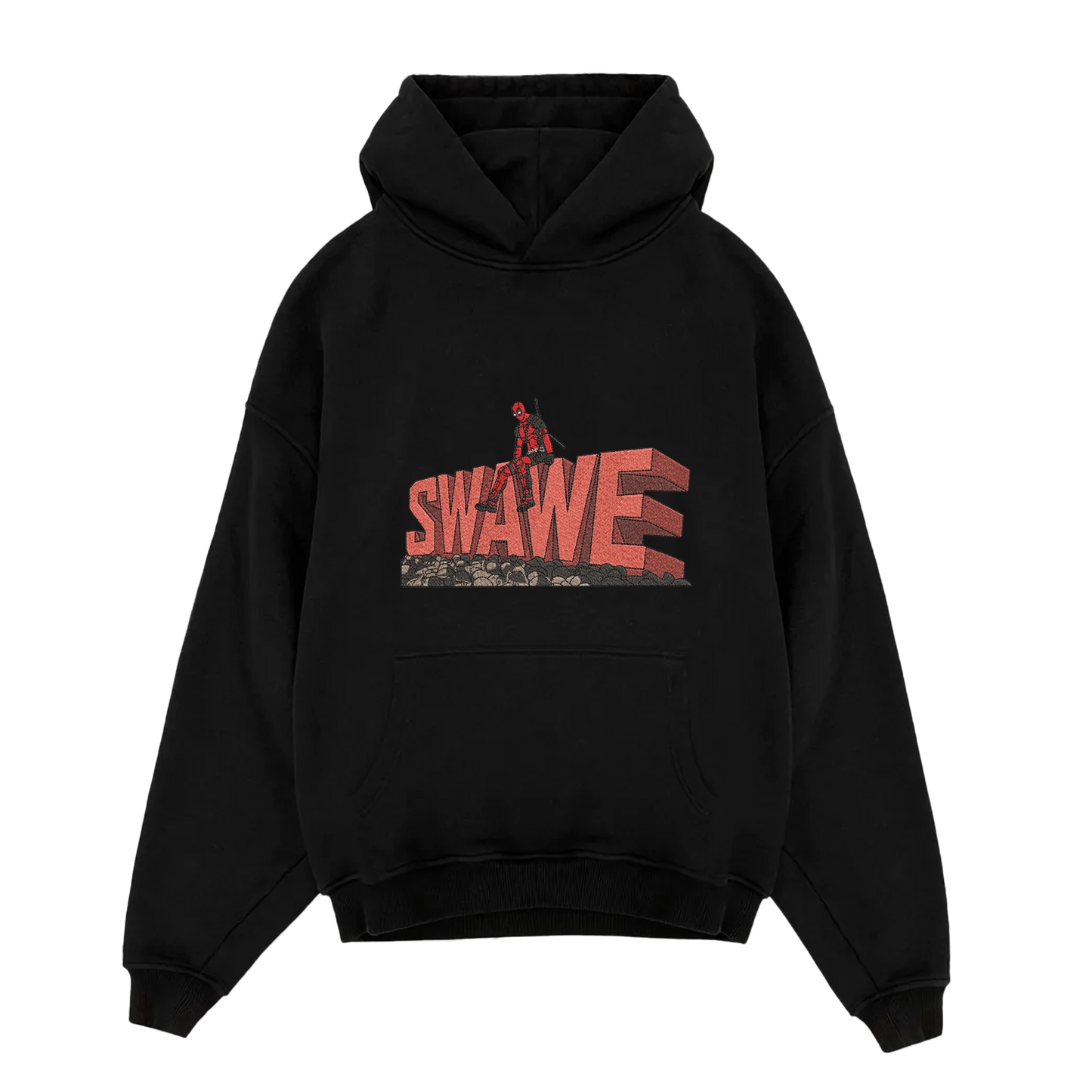 'Pool and Swawe' Embroidered: Hoodie
