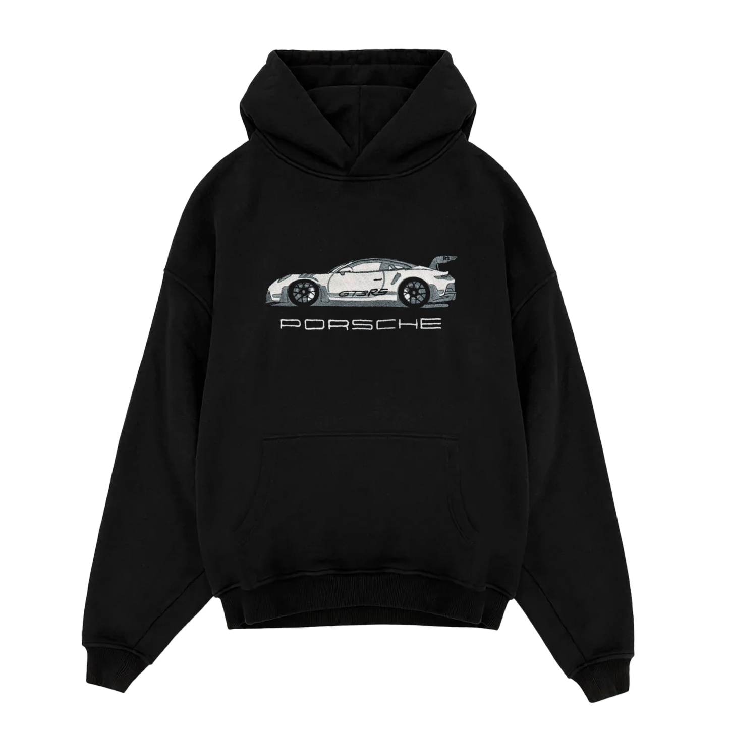 'PORSCHE GT3RS' EMBROIDERED: HOODIE
