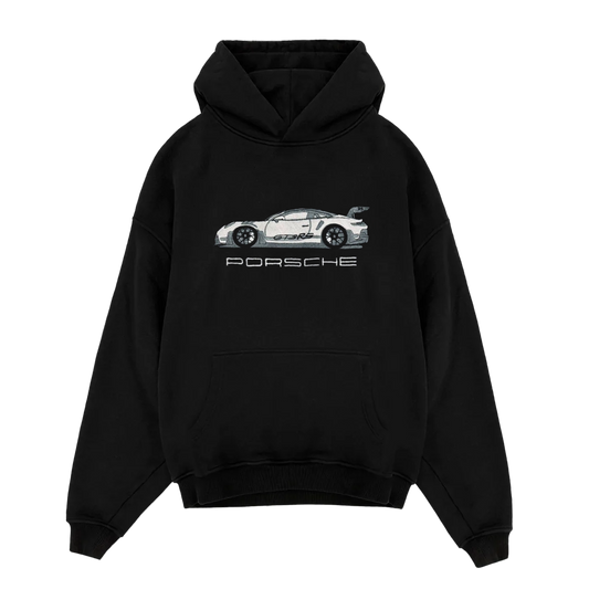 'PORSCHE GT3RS' EMBROIDERED: HOODIE