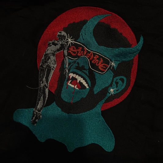 'The Devil Rockin' Embroidered: Hoodie